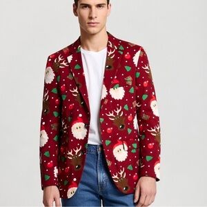 OppoSuits‎ Christmas Blazer Suit Jacket Santa Claus Reindeer